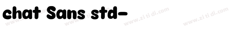 chat Sans std字体转换